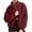 Red Winter Coats for Women, variant on Nfurl Womens Sherpa Fleece Jackets Comfy Stand Collar Zip Up Jacket Casual Long Sleeve Solid Color Outerwear Fall Winter Fashion Coats Black L
