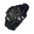 thumbnail image 3 of Montre de Survie Outils de Camping Équipement de Randonnée Torche Finition Soignée Fournitures Extérieures Cadeau Polyvalent Gadget d'Urgence Noir, 3 of 7