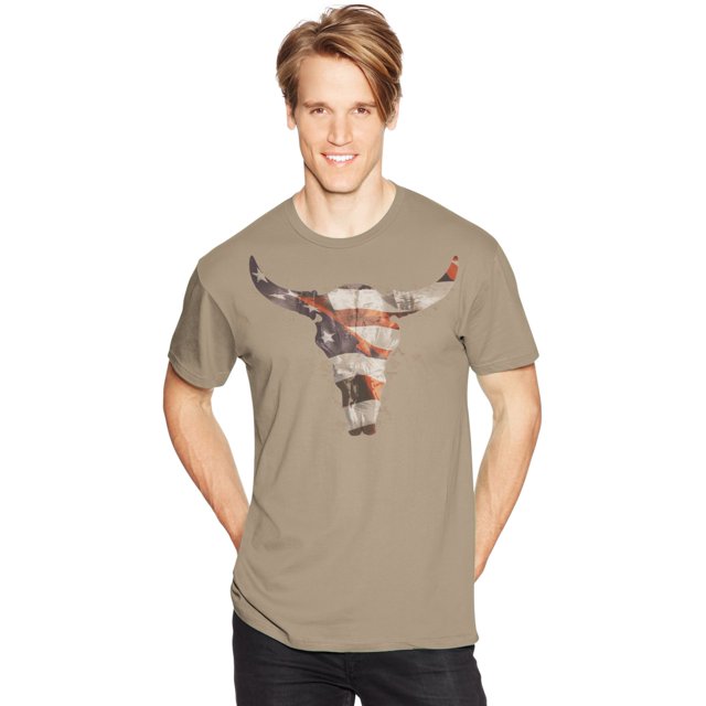 Hanes T-Shirt Graphique pour Hommes, P, Crâne Western