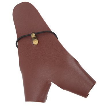 Protège-main de Tir à l'Arc, Protège-Main de Tir Doux Robuste Ajustable pour Tir à l'Arc Traditionnel pour Extérieur Brun