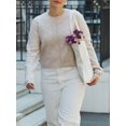 thumbnail image 4 of Gupgi Cardigan Tricoté Uni pour Femmes, Chandails à Boutons devant, Col Rond Décontracté, Manches Longues, Hauts en Tricot, 4 of 9