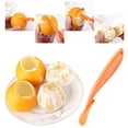 thumbnail image 1 of Oleegame 1PC Vegetable Peeler Stainless Steel Design Handle Orange Humanized Peelers Gadget Tools Curved Fruit Kitchen Kitchen，Dining & Bar Orange, 1 of 9