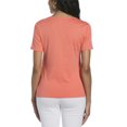 thumbnail image 3 of RAFAELLA Women's Square Neckline Short Sleeve Tee Shirt, 3 of 4
