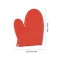 thumbnail image 3 of Thermal Insulation Silica Gel Gloves Kitchen Microwave Barbecue High Temperature Work Insulation Solid Color Gloves, 3 of 8
