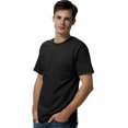 thumbnail image 1 of Hanes TAGLESS Men`s Pocket T-Shirt, S, Black, 1 of 6