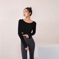 thumbnail image 2 of Women Yoga Exercise Shirt Short/Long-Sleeved Quick-Drying Fitness, 2 of 5