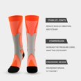 thumbnail image 3 of 6 Paires de Bas de Compression pour Femmes Hommes Circulation 20-30 mmHg Bas de Compression pour Course Infirmière Enflure Voyage Vol, 3 of 7