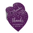 thumbnail image 1 of Inkdotpot Pack Of 100 Thanks For Celebrating With Me Birthday Favor Paper Tags Craft Real Silver Foil Hang Tags, 1 of 6