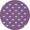 thumbnail image 1 of Ahgly Company Tapis Rond Lavable en Machine Intérieur Transitionnel Lilas Violet Riche, 7 Pieds Rond, 1 of 7