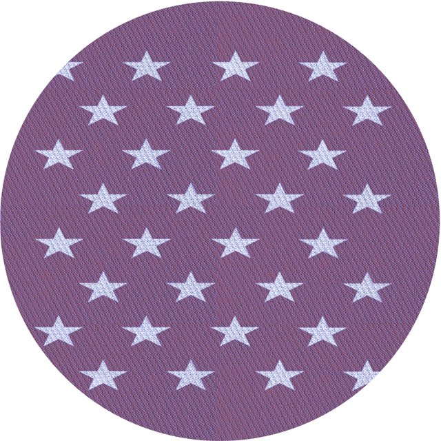 Ahgly Company Tapis Rond Lavable en Machine Intérieur Transitionnel Lilas Violet Riche, 7 Pieds Rond
