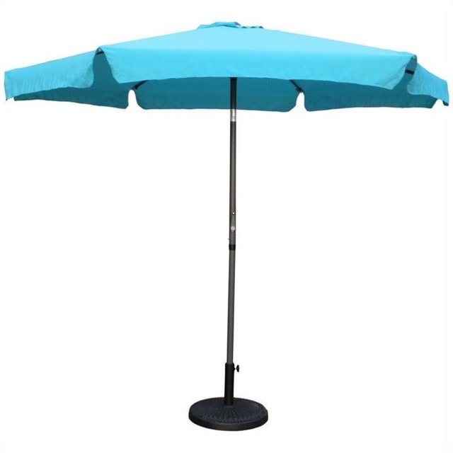 International Caravan Parasol de Patio St. Kitts en Bleu Aqua