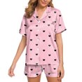 thumbnail image 1 of HNMKIU Pyjamas Womens Pajamas Set Two Piece Pj Sets Sleepwear Loungewear Button Down Pj Sets, 1 of 4