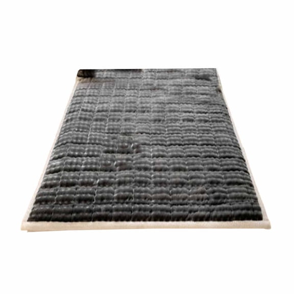 Matelas en Flanelle Dairy 150X200cm Vert Polyester Antidérapant à Enfiler Tissu en Flanelle Lapin Futon Lit Matelas