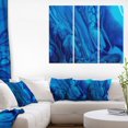 thumbnail image 3 of Design Art Dark Blue Acrylic Paint  Canvas Print, 3 of 3