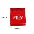 thumbnail image 3 of PVCS 2022 Calendrier de Bureau Étudiant Portable Bloc-Notes Ornement Décoration Blanc, 3 of 6