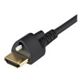 thumbnail image 4 of StarTech.com 1m (3ft) HDMI Cable with Locking Screw, 4K 60Hz HDR 10, High Speed HDMI 2.0 Monitor Cable with Locking Screw Connector for Secure Connection, HDMI Cable with Ethernet, M/M - Adjustable M3.0 Screw (HDMM1MLS) - Premium High Speed - HDMI cable with Ethernet - HDMI male to HDMI male locking - 3.3 ft - black - 4K60Hz (3840 x 2160) support, 4 of 4