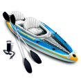 thumbnail image 2 of Sunlite Sports 2-Person Inflatable Kayak with Aluminum Oars (136" x 33"), High Output Air Pump and Storage Bag, Double Tandem Kayak for Adults, Two Person Canoe and Kayak, Good for Lakes and Rivers, 2 of 4
