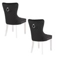 thumbnail image 4 of Chaise à Oreilles Plata Import en Noir - Set 2, 4 of 4