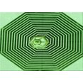 thumbnail image 1 of Ahgly Tapis Rectangulaire Lavable en Machine Intérieur Vert Émeraude Profond, 2 Pieds x 5 Pieds, 1 of 7