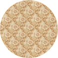 thumbnail image 1 of Ahgly Company Tapis Rond Lavable en Machine Intérieur Transitionnel Orange, 3 Pieds Rond, 1 of 7