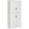 thumbnail image 1 of HOMCOM 71" Kitchen Pantry with 4 Hinged Doors and Adjustable Shelves, 1 of 10