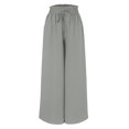 thumbnail image 3 of GZWYHT Wide Leg Pants,Palazzo Pants,Women's Wide Leg Pants Flowy Ruffle Solid Color Drawstring Waist Pants,Flowy Pants,High Waisted Pants,Sweatpants Women,Gray 1,L, 3 of 4
