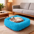 thumbnail image 5 of Lit pour Animaux de Compagnie Apaisant et Confortable pour Chats et Chiens Coussin Doux avec Fonction Auto-Chauffante Lavable en Machine pour Usage Intérieur et Extérieur, 5 of 5