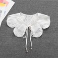 thumbnail image 1 of TIMIFIS Fake Collar Retro Women Fake Solid Color Fake False Lapel Neck Collar Blouse Pan Collar ummer, 1 of 2
