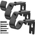 thumbnail image 1 of 3Pcs Curtain Rod Brackets Adjustable Drapery Rod Holders Window Curtain Rod Support Hanger with Installation Screws, 1 of 7