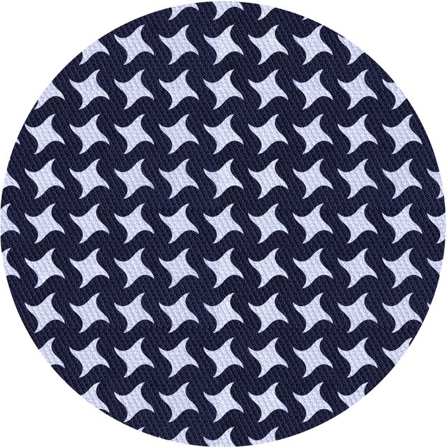 Ahgly Company Tapis d'Intérieur Lavables en Machine, Ronds de Transition Bleu-Violet Clair, Ronds de 8 Pi