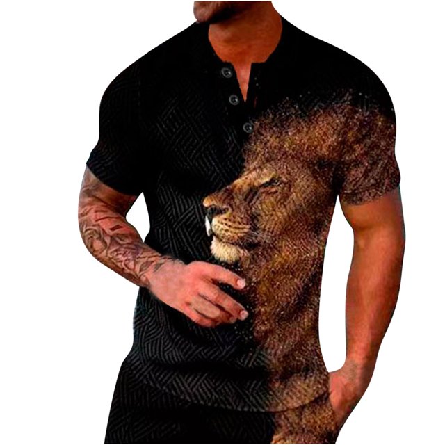 Cameland Ensemble Estival de Survêtement pour Homme, Chemise Mode Décontractée à Manches Courtes, Blouse et Chemise à Col Rabattu à Manches Courtes