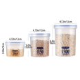 thumbnail image 2 of Oleegame 1PC Produce Storage Round Plastic Sealed Jar Storage Jar Kitchen Multigrain Storage Box, 2 of 6