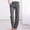 Grey, variant on TIMIFIS Pants For Women Women Casual Cotton And Linen Solid Drawstring Elastic Waist Long Straight Pants Business Casual Pants For Women