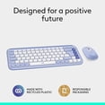 thumbnail image 2 of Logitech Combo Icône POP, Combo Clavier et Souris Bluetooth, Frappe Confortable, Touches et Boutons Programmables, Clics Silencieux, Commutation Facile jusqu'à 3 Dev, 2 of 11
