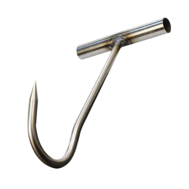 simhoa Hameçon de Viande Couvercle de Drain Égout Outil Rigide Crochet Trou d'Homme Crochet Outil 20cm