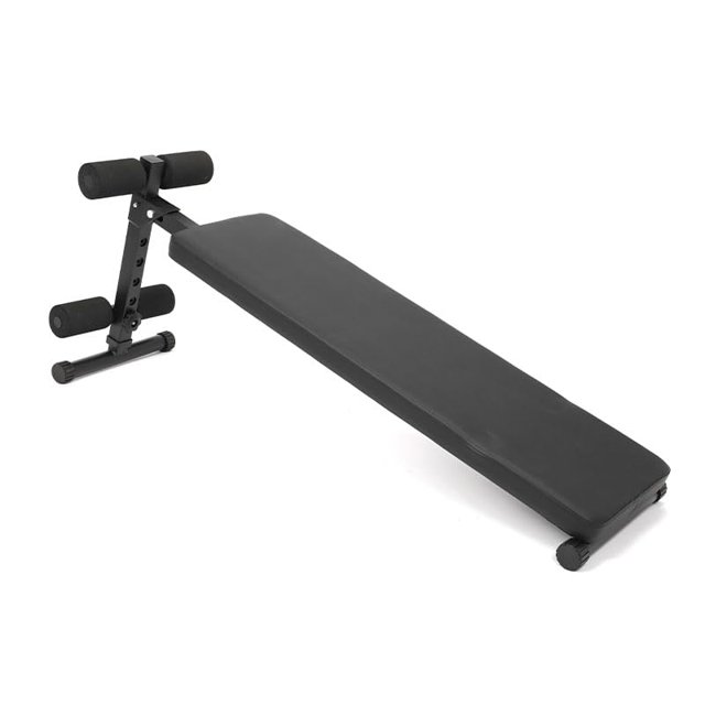 Yiwa Sit Up Bench for Home Gym, Abdominal Workout Bench with Extra Thick Pads, Folding Adjustable Decline Design, Perfect for Ab Exercise and Core Strength Training, Supports 220 LBS