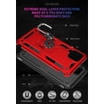 thumbnail image 5 of Classic Kickstand Case for Samsung Galaxy A12 5G Case, Adjustable Built-in Camera Ring Stand, Military-Grade Protection, Scratch-Resistant Acrylic Back Ring Holder Cover Samsung A12 Case - Red, 5 of 5