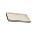 thumbnail image 1 of kurtrusly Vanity Tray Desktop Organizer Tealight Plate for Countertop Hotel Decor Stone Gray, 1 of 5