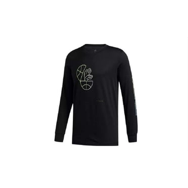adidas mens Handle Biz Long Sleeve Black X-Small