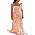 thumbnail image 2 of Floral Summer Long Cocktail Dress for Women with Sleeveless and Backless Design, 2 of 7