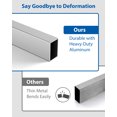 thumbnail image 3 of EastVita 9-15ft Telescoping Plank, Aluminum Work Plank, Aluminum Extension Plank 440lbs Capacity, Aluminum Scaffolding Plank with Skid-Proof Platform Scaffold Ladder Accessory, 3 of 8