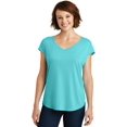thumbnail image 3 of District &174; Tee-Shirt Croisé pour Femmes. Dm416 TP Aqua Ice, 3 of 4