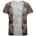 thumbnail image 1 of Halloween Grey Cat Costume All Over Adult T-Shirt, 1 of 2