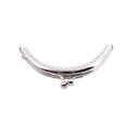 thumbnail image 4 of 15 Metal Frames Snap Clasp Arch Pattern Coin Style Purse Silver, 4 of 7