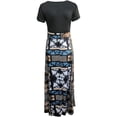 thumbnail image 5 of Cameland Robe Longue Décontractée de Plage pour Femme à Imprimé Floral Coloré Teinture sur Nœuds, 5 of 5