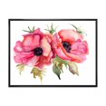 thumbnail image 1 of Designart Fleurs de pavot stylisées ART MURAL À CADRE FLOTTÉ, 1 of 4
