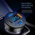 thumbnail image 2 of MYG 4 USB QC3.0+PD USB Car Cigar Charger Lighter Digital LED Voltmeter 12V/24V, 2 of 9