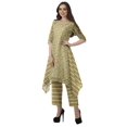 thumbnail image 3 of Moomaya Ensemble Kurti Kurta Pantalon pour Femmes Col Bateau Imprimé Robe 2 Pcs Tenue Ethnique, 3 of 6