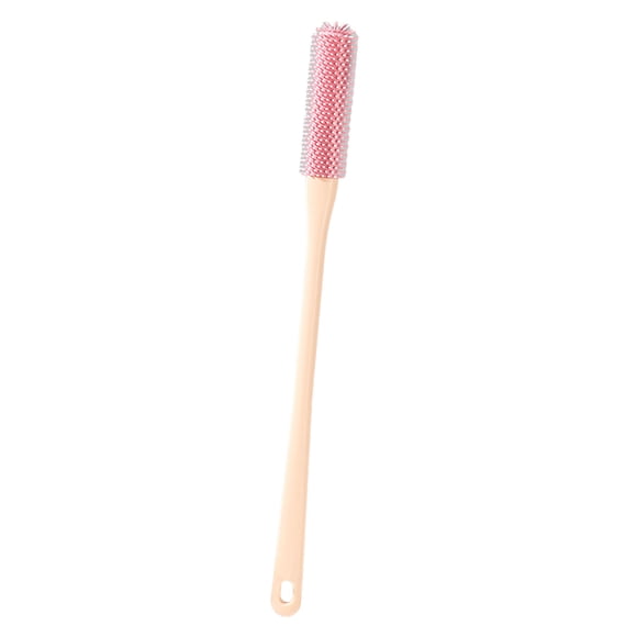 Toe Seam Massage Brush and Soft Rubber Toe Cleaning Brush Foot Scrubber in Shower with Long Handle Silicone Foot Brush Applicator for Foot Seniors Elderly 1pc