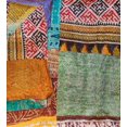 thumbnail image 2 of Kantha Silk Throw Blanket 60"X90", 2 of 2